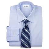 Non-Iron Pinpoint Oxford Spread Collar Button Cuff Dress Shirt