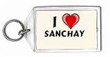 I Love Sanchay Keychain