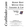 Beanie Baby Weenie Dog Sweater and Cap Set by