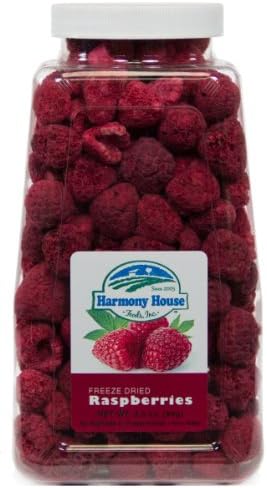 Freeze Dried Raspberries (4 oz. Jar) - Food Storage, Emergency Preparedness, Family Planning, Hiking Camping Backpacking