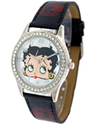 Betty Boop Womens Leather Strap Watch #BB-W442A