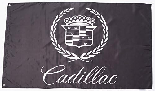 Black Cadillac car flag Cadillac banner Durable Polyester Banner car flags 3×5 ft