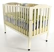 Dream On Me Full Size 2 in 1 Folding Stationary Side Crib, White