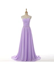 Sexy Sweetheart Chiffon Lace-Up Beaded Illusion Evening Dress/Bridesmaid Dress/Prom Dress/Party Dress/Wedding Dress 
