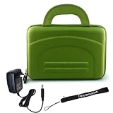 41MHb3i FCL. SL160  Acer Aspire One AOD250 1580 Green Cube Netbook Deluxe Netbook Eva Green Carrying Case Bag Pouch Cube with Determination Hand Strap and Wall charger