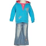 Baby Toddler Girls Back to School Clothes TURQUOISE 3Pc Outfit BT KIDS 12M-4T