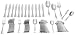Oneida Chandler 65-Piece Flatware Set, Service for 12