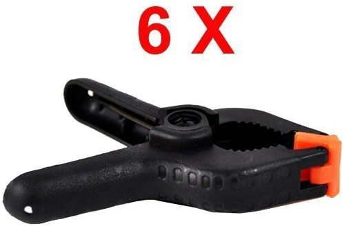 Fortitude - 4.5in-Studio Backdrop Heavy Duty Clamp-A Clamp-Muslin Clamp-6 Pack