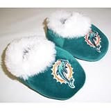 Miami Dolphins NFL Baby Bootie Slippers - Toddler (12 Months)