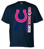 Indianapolis Colts Tonal Ribbon Breast Cancer Awareness T-Shirt