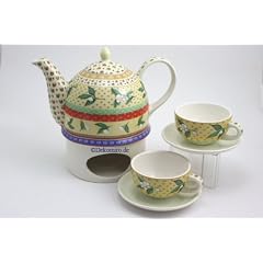 Teeservice 6-teilig - Teekanne,Teetasen und St�vchen - Teaflower - Original Jameson & Tailor 4064