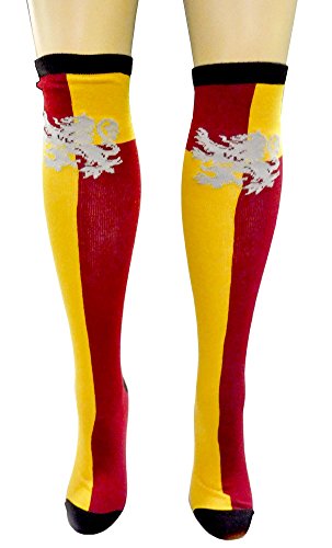Harry Potter GRYFFINDOR Crest Maroon/Gold KNEE HIGH SOCKS