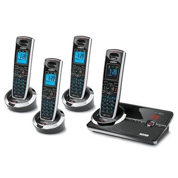 Uniden DECT3080-4 DECT 6.0 Cordless Digital Answering System with 3 Extra Handsets