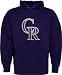 Colorado Rockies Dark Purple Signature Hooded Sweatshirt - Medium