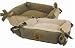 Precision Pet Products Convertible Comfort 16x16 inch Square Dog Bed Sage & Natural