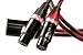 BETTERCABLES.COM Silver Serpent Anniversary Edition Red/Black Balanced XLR Audiophile Audio Cables (Pair - 2 Cables) - High-End, High-Performance, Silver/Copper Hybrid, Low-Capacitance - 10 Feet