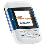 Nokia 5200 Unlocked Cell Phone with MP3/Video Player, MicroSD Slot--International Version with Warranty (Blue/White)