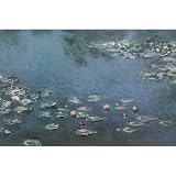 (24x36) Claude Monet (Water Lilies in blue) Art Print Poster