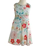 Little Girls Boutique Clothes FLORAL Sleeveless Summer Dress MAD SKY Girl 4-5