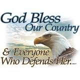 Youth Sweatshirt : God Bless Our Country & Everyone Who Defends Her - Patriotic Eagle