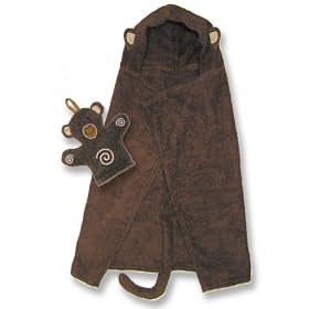 Trend-Lab Character Hooded Towel with Matching Bath Mitt