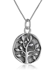 Sterling Silver "A Familys Love Is Natures Masterpiece - Behney" Reversible Family Tree Pendant Necklace, 18"