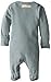 L'Ovedbaby Unisex-Baby Organic Cotton Footed Overall, Seafoam, 6-9 Months