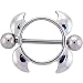 Stainless Steel Shark Fin Nipple Ring