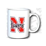University of Nebraska Lincoln NU Huskers - Coffee Mug / Cup - Classic Nlogo design white