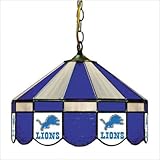 Detroit Lions Stained Glass Pub Light Style: Swag