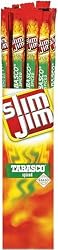 Slim Jim Giant Smoked Snacks, Tabasco, 0.97-Ounce Sticks (Pack of 24)