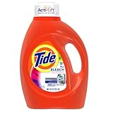 Tide HE 2x Concentrated Liquid Detergent with Bleach Alternative, Original Scent with Actilift, 100-Ounce Bottles
