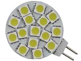 Filite Warm White G4 5050 15 SMD LED Bulb Wide Angle/ Disc Type G4 Base Side Pin 15 SMD LED, 10 Watt Holagen Bulb Replacemnt For RV Camper Trailer Boat Marine 41MHyACHZoL. SL160 LED Lighting Products Store