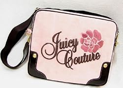 Juicy Couture Rose Flower Laptop Computer Sleeve Case Bag Pink