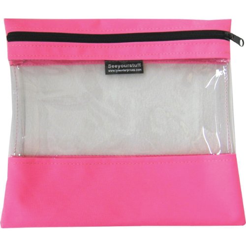Lyle Seeyourstuff Clear Storage Bag, 10 by 11-Inch, Pink