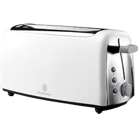 Russell Hobbs 14920  4-Slice Long Slot Toaster in White