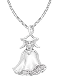 Disney® Sleeping Beauty Dress Diamond Necklace