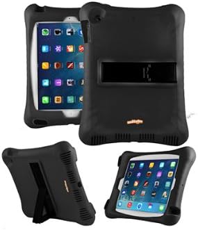 iPad Air 2 Case, Anitoon Amplifier Speaker Case Cover For iPad Air 2 BLACK With Dual Armor Body and Stand