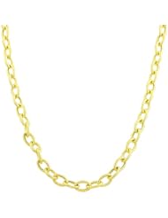 14 Karat Yellow Gold 4.1-mm Hollow Textured Cable Chain (20 Inch)
