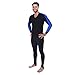Ivation Men's Full Body Wetsuit Sport Skin for Running, Exercising, Diving, Snorkeling, Swimming & Water Sports
