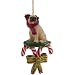 Pug Candy Cane Christmas Ornament