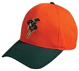 MiLB Minor League ADULT GREENSBORO GRASSHOPPERS Dark Green/Orange Hat Cap Adjustable Velcro TWILL "Marlins Affiliate"