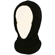 4-1 Chunky Knit Pullover Beanie Headscarf Circle Loop Neckwarmer Scarf Hat Black