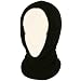 4-1 Chunky Knit Pullover Beanie Headscarf Circle Loop Neckwarmer Scarf Hat Black