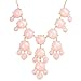 JANE STONE Bubble Necklace, Statement Necklace, Bubble Jewelry(Fn0508-Pink)