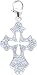 14k Gold Diamond Cross Charm (1/10 cttw)