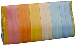 Latico Eelskin Interior Framed Clutch