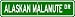 Alaskan Malamute STREET SIGN ~ High Quality Aluminum ~ Dog Lover
