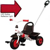 Kettler 8852-600 Kiddi-o Racer Trike with PushBar with LED Reflector Light Kettler 8852-600 Kiddi-o Racer Trike with PushBar with LED Reflector Light