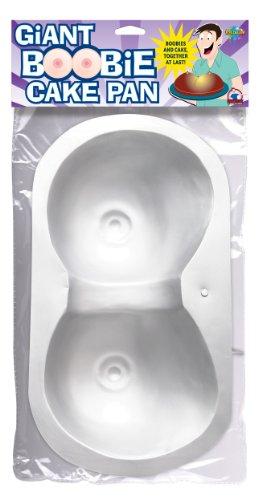 Pipedream Products Giant Boobie Cake Pan, Silver